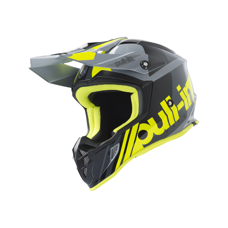 Achat Casque Cross Pull-In Race grey neon yellow à Narrosse Dax | IMS 40