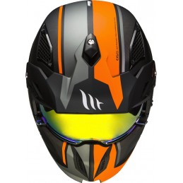 Casque Trial MT Streetfighter SV Transformable + Support Caméra bleu/blanc