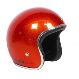 Casque Nox N210 kaki mat orange, casque jet, casque scooter