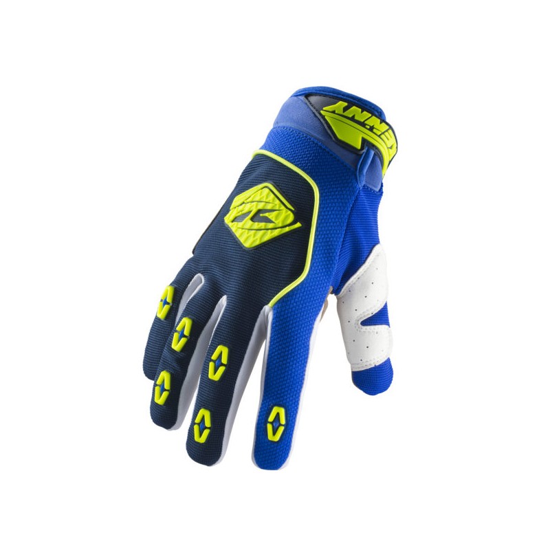 Gants VTT Kenny Track Bleu Marine/Jaune