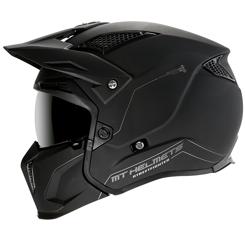 Casque Trial MT Streetfighter SV Transformable + Support Caméra noir