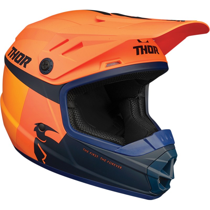 Casque Swaps moto cross Enfant Bleu Jaune Orange ou Bleu Rouge