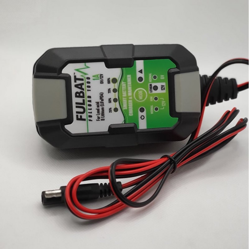 Chargeur de batterie lithium et acide Electhium pour moto et scooter