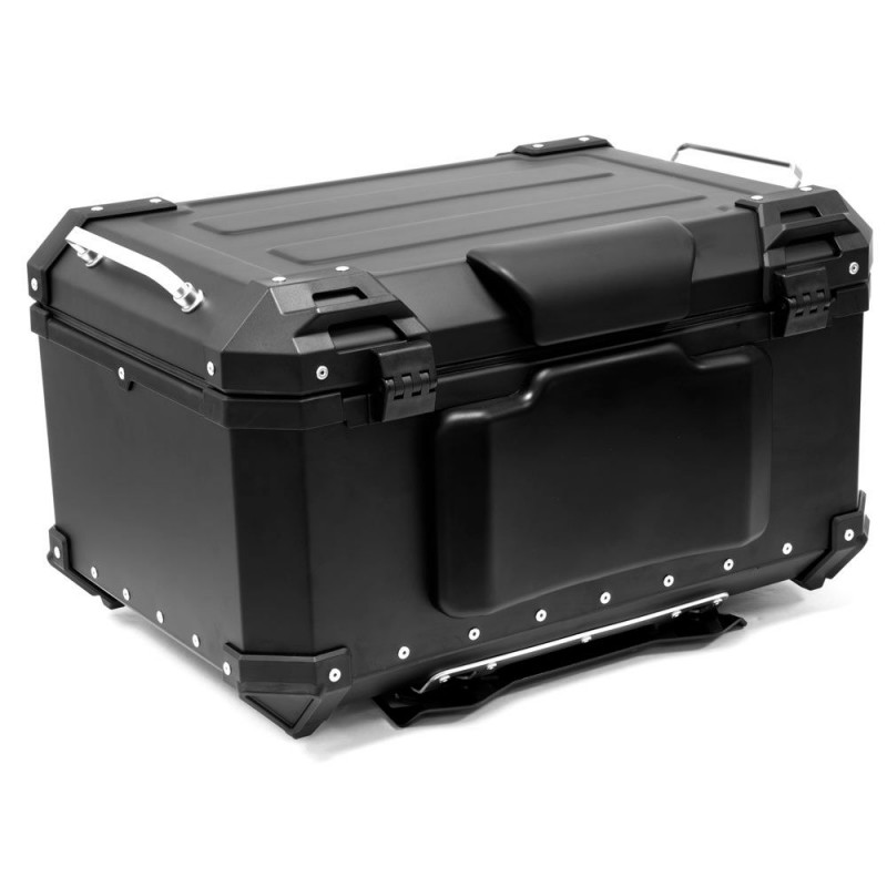 Top case aluminium X-PLOR - Noir - 55L Avec Support