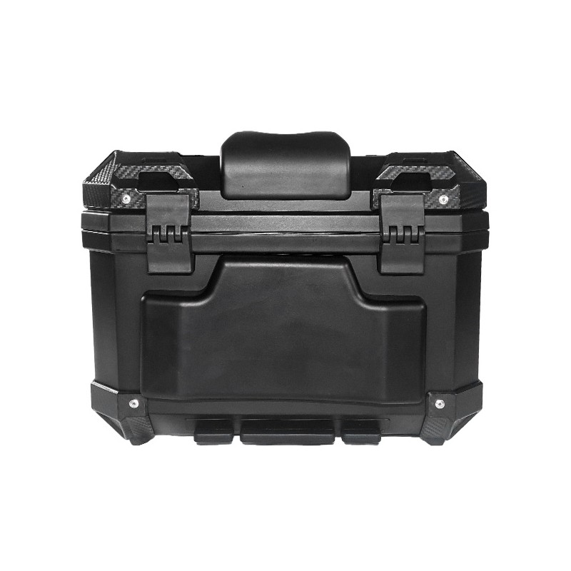 Top Case Moto 38L Plastique Aluminium - Pour Casque Integral - Fixation Aluminium Incluse
