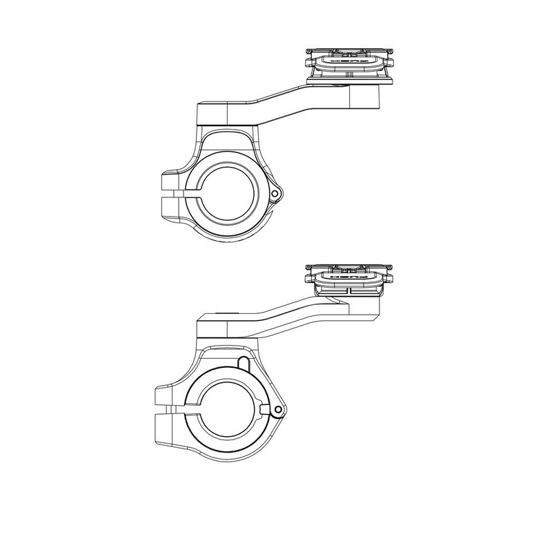 Support guidon Quad Lock - Yam Paris 15