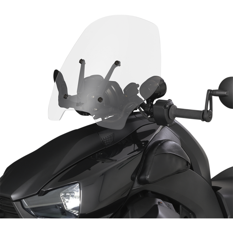 HFANGYU Pare-Brise Réglable Transparent Pour Moto CBR600RR, CB1000R, GSXR, MT07, MT09 – Universel 22/25/28 Mm